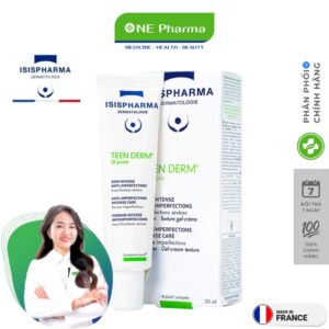 Kem Isis Pharma Teen Derm Alpha Pure Acne Cream Hỗ Trợ Giảm Mụn Trứng Cá – 30ml