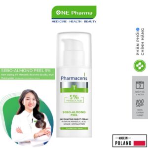 Kem Dưỡng Pharmaceris Sebo-Almond Peel 5%/Peel 10% Dành Cho Da Dầu, Mụn Và Nhạy Cảm - 50ml