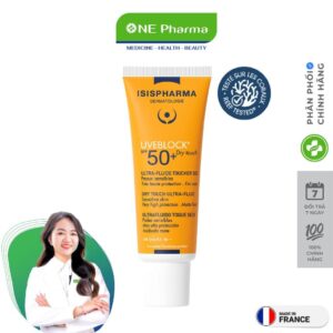 Kem Chống Nắng Isis Pharma UVEBlock Dry Touch SPF50 Cho Da Dầu Đổ Mồ Hôi Nhiều - 40ml