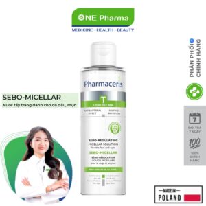 Nước Tẩy Trang Pharmaceris Sebo Micellar Dành Cho Da Dầu, Mụn - 200ml
