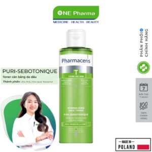 Toner Pharmaceris Puri Sebotonique Cân Bằng Da Dầu, Kiểm Soát Nhờn - 200ml